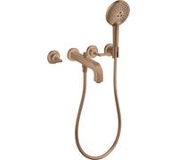 hansgrohe AXOR Citterio mitigeur bain 3 trous avec béqu'illes, 39448310, Couleur: Or rouge brossé