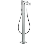 hansgrohe AXOR Citterio Mitigeur de bain, finition losange, à poser au sol, accessoires inclus, saillie 200mm, 39471000, Couleur: chrome