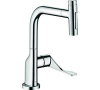 hansgrohe AXOR Citterio Mitigeur de cuisine, douchette extractible jusquà 50cm, ComfortZone230, saillie 219mm, 39863000, Couleur: chrome