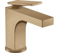 hansgrohe AXOR Citterio Mitigeur de lavabo, ComfortZone90, bonde à tirette, saillie 112mm, 39022140, Couleur: Bronze brossé
