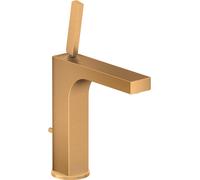 hansgrohe AXOR Citterio mitigeur monocommande de lavabo 160, vidage escamotable, projection 141mm, 39031250, Couleur: Optique or brossé