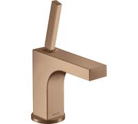 hansgrohe AXOR Citterio Mitigeur monocommande de lavabo 90, vidage escamotable, pour lave-mains, 39035310, Couleur: Or rouge brossé
