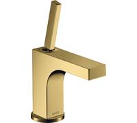 hansgrohe AXOR Citterio Mitigeur monocommande de lavabo 90, vidage escamotable, pour lave-mains, 39035990, Couleur: Optique en or poli