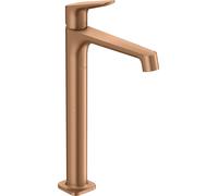 hansgrohe AXOR Citterio Mitigeur monocommande de lavabo pour lavabo sans garniture de vidage, 34127140, Couleur: Bronze brossé
