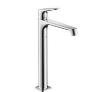 hansgrohe AXOR Citterio Mitigeur monocommande de lavabo pour lavabo sans garniture de vidage, 34127340, Couleur: Chrome noir brossé
