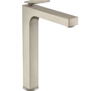 hansgrohe AXOR Citterio Mitigeur monocommandé pour lavabo, garniture découlement non verrouillable, saillie 200mm, ComfortZone280, 39021820, Couleur: Nickel brossé