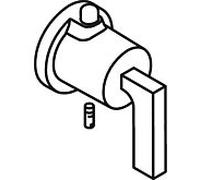 hansgrohe Axor Citterio poignée de levier 39994000 pour thermostat, chromé , pièce détachée