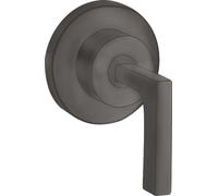 hansgrohe AXOR Citterio robinet d'arrêt encastré avec poignée à levier DN15 / DN20, 39960340, Couleur: Chrome noir brossé
