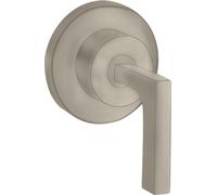 hansgrohe AXOR Citterio robinet d'arrêt encastré avec poignée à levier DN15 / DN20, 39960820, Couleur: Nickel brossé