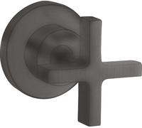hansgrohe AXOR Citterio robinet d'arrêt encastré avec poignées transversales, 39965340, Couleur: Chrome noir brossé