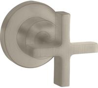 hansgrohe AXOR Citterio robinet d'arrêt encastré avec poignées transversales, 39965820, Couleur: Nickel brossé