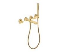 Hansgrohe Robinet de baignoire Axor Citterio C 3 trous 49480250 encastré Or brossé