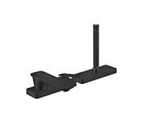 hansgrohe Axor Citterio Robinetterie de rebord de baignoire 3 trous à levier unique 49431670 coupe cubique, noir mat, saillie 155 mm