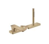 hansgrohe Axor Citterio Robinetterie de rebord de baignoire monocommande 3 trous 49430140 sans structure, bronze brossé, saillie 155 mm