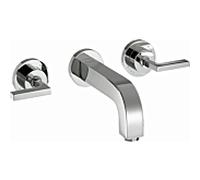 hansgrohe Axor Citterio set de finition 39147000 encastré 3 trous mitigeur lavabo , avec poignées à levier, chromé
