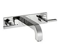 hansgrohe Axor Citterio set de montage de finition 39148000 encastré 3 trous mitigeur lavabo , avec poignées à levier, chromé