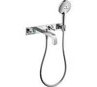 hansgrohe Axor Citterio set de montage fini 39442000 mitigeur de bain 3 trous à encastrer, avec poignées à levier, chromé