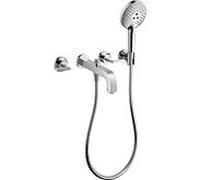 hansgrohe Axor Citterio set de montage fini 39448000 mitigeur de bain 3 trous à encastrer, avec poignées à levier, chromé