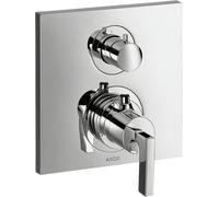 hansgrohe AXOR Citterio thermostat encastré avec robinet d'arrêt, béqu'illes, 1 consommateur, 39700000, Couleur: chrome
