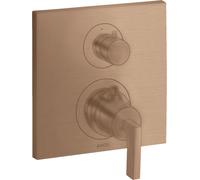 hansgrohe AXOR Citterio thermostat encastré avec robinet d'arrêt, béqu'illes, 1 consommateur, 39700310, Couleur: Or rouge brossé