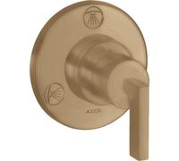 hansgrohe AXOR Citterio Trio / Quattro Robinet d'arrêt et inverseur encastré avec béqu'illes, 39920140, Couleur: Bronze brossé