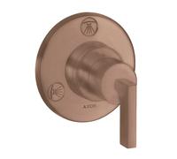 hansgrohe AXOR Citterio Trio / Quattro Robinet d'arrêt et inverseur encastré avec béqu'illes, 39920310, Couleur: Or rouge brossé