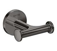 hansgrohe Axor crochet à main 42812330 double, montage mural, chrome noir poli