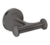 Hansgrohe AXOR Crochet double pour serviette UNIVERSAL Circular 42812340 Chrome noir brossé