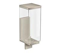 Hansgrohe Distributeur de lotion Axor 42610820 en verre, montage mural, nickel brossé