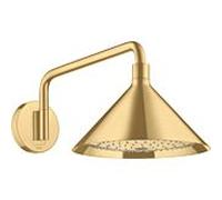 hansgrohe Axor douche de tête 26021250 avec bras de douche, montage mural, optique or brossé