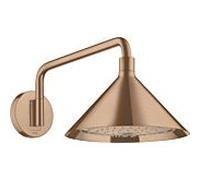hansgrohe Axor douche de tête 26021310 avec bras de douche, montage mural, or rouge brossé