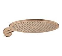 hansgrohe Douche de tête Axor 26034310 avec bras de douche, montage mural, or rouge brossé
