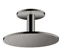 hansgrohe Axor douche de tête 35301330 avec raccordement au plafond, chrome noir poli