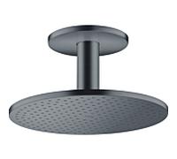 Hansgrohe AXOR ShowerSolutions pomme de douche 300 1 jet, raccordement au plafond, Coloris: Chrome noir brossÃ© - 35301340