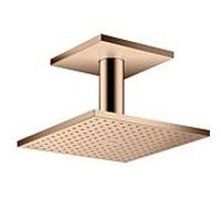 hansgrohe Douche de tête Axor 35308300 avec raccordement au plafond, or rouge poli