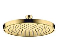 Hansgrohe Axor Ciel de pluie encastrable EcoSmart 220 mm 1 jet Montage plafond/mur Or poli