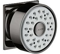 hansgrohe Axor douche latérale 28469330 rosace carrée, pivotante , 1jet, chrome noir poli