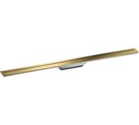 hansgrohe Caniveau de douche 42523990 1000 mm, kit prêt à l'emploi, libre dans l'espace, optique or poli