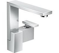 Hansgrohe Mitigeur lavabo Axor Edge 46021000 chromé taille diamant bonde push-open saillie 175 mm