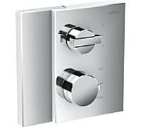 hansgrohe Thermostat de bord AXOR encastré avec vanne d'arrêt et de commutation, Coloris: chrome - 46760000
