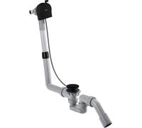 Hansgrohe Axor Exafill S kit complet, entrée de baignoire, garniture de vidage et de trop-plein, 58307, Coloris: noir mat