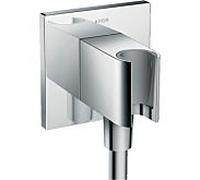 hansgrohe Axor Fixfit Square Porter 36734000 chromé , carré, clapet anti-retour, avec support mural