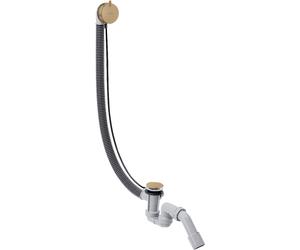 hansgrohe AXOR Flexaplus S set complet, garniture de vidage et de trop-plein, pour baignoires spéciales, 58318140, Couleur: Bronze brossé