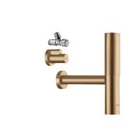 hansgrohe AXOR flowstar Designsiphon set, avec deux robinets dangle et tiroirs, 51304140, Couleur: Brushed Bronze