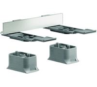 hansgrohe AXOR Kit d'adaptateurs universels pour accessoires AXOR, 42870820, Couleur: Nickel brossé