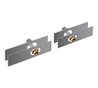 Hansgrohe Kit de montage Axor 42841000 pour installation en verre des deux côtés – Chromé