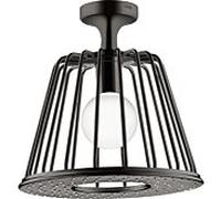 douche de tête hansgrohe Axor LampShower 26032330 avec raccordement au plafond, chrome noir poli