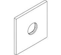 hansgrohe Axor Massaud carrée match0 Axor Massaud set de finition mitigeur de douche chromé