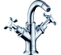 hansgrohe Axor Montreux mitigeur bidet 2 manettes 16520000 saillie 104mm, tirette garniture de vidange , chromé