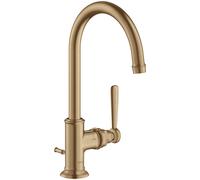 hansgrohe AXOR Mitigeur monocommande de lavabo AXOR Montreux 210, vidage escamotable, 16517140, Couleur: Bronze brossé